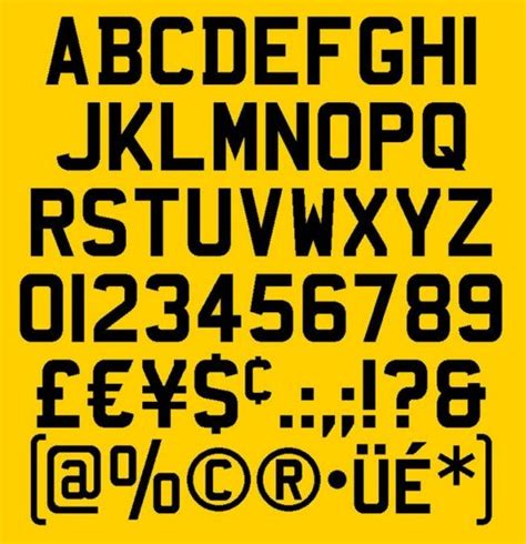 UK number plate font