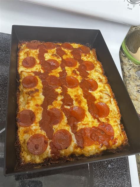 Detroit style pan for some Detroit style pizza : r/Pizza