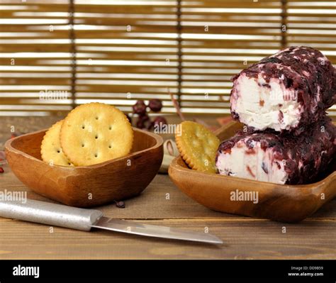 Cheese And Crackers Stock Photo - Alamy