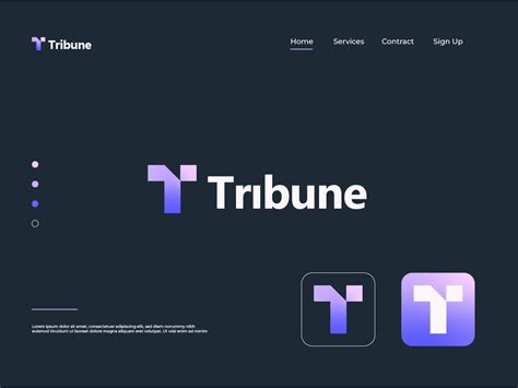 Tribune Logo by Yeasser Arafat on Dribbble