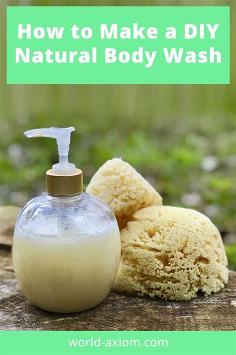 How to Make a DIY Natural Body Wash - World Axiom Ltd. | Natural body wash, Natural body wash ...