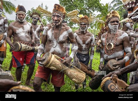 Indonesia, Papua, Asmat district, Asmat tribe in Uwus village Stock ...