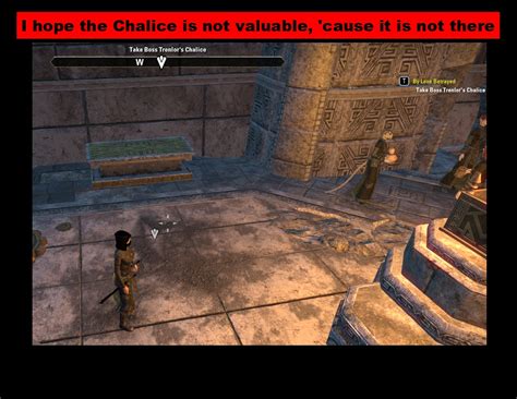 I didn't steal it...the Chalice is missing — Elder Scrolls Online