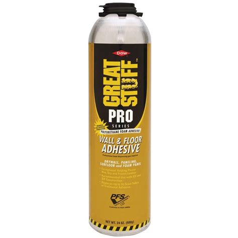 GREAT STUFF PRO 26.5 oz. Wall and Floor Adhesive-343087 - The Home Depot