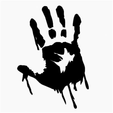 Zombie Hand- Car Decal or Computer Decal Sticker | Zombie silhouette ...