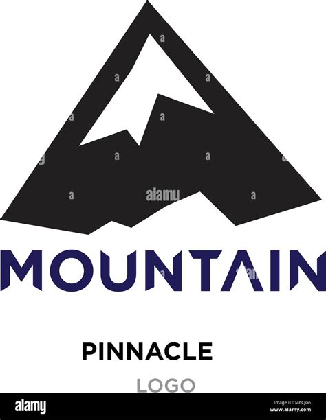 pinnacle logo for company, mountain vector isolated Stock Vector Image & Art - Alamy