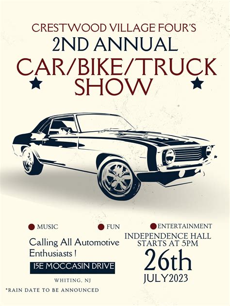 Jul 26 | Car/Bike/Truck Show | Manchester, NJ Patch