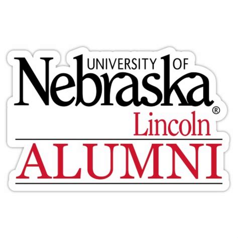 Nebraska Cornhuskers 4-Inch Laser Cut Alumni Vinyl Decal Sticker 2-Pack ...