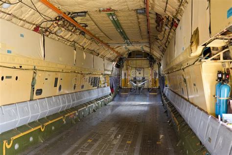 Inside the Cargo Bay of the Aircraft IL-76 Stock Image - Image of logistic, hold: 97709209