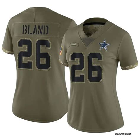 Olive Women's DaRon Bland Dallas Cowboys Limited 2022 Salute To Service Jersey