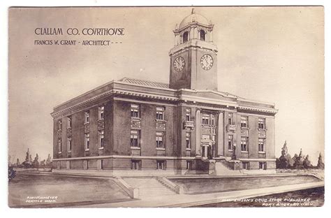 Clallam County Washington Courthouse Postcards