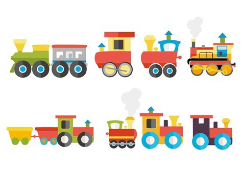 Colorful Child Train Vector 151771 Vector Art at Vecteezy