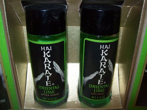 Vintage Hai Karate Oriental Lime Men's Cologne & After Shave Lotion 4Oz Box Set - Men