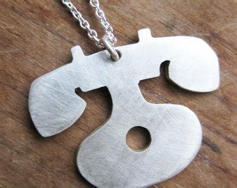 HOOK sterling silver necklace by ballandchain on Etsy