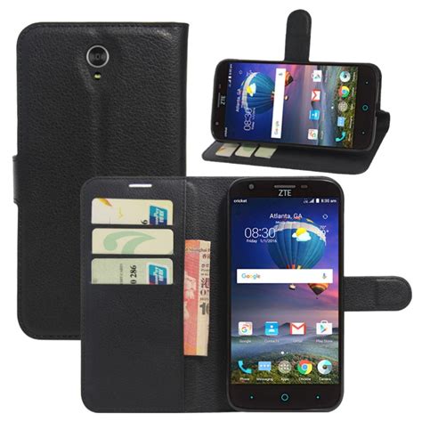 ZTE Grand X3 Case, ZTE Z959 Case, Premium PU Leather Wallet Phone Protective Case Flip Cover ...