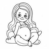 Cute Pregnant Woman Coloring Page 30134 24289 sketch template