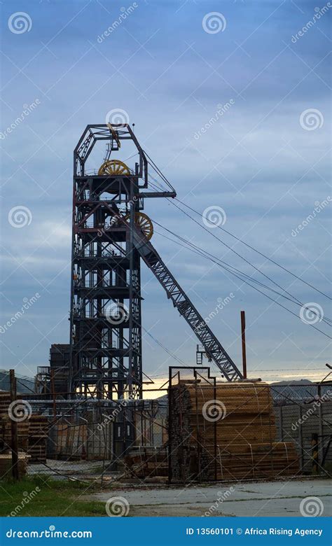 Mining mine headgear stock image. Image of industry, headgear - 13560101