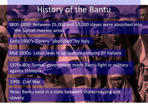 PPT - The Somali Bantu: History, Religion, Customs, and Education PowerPoint Presentation - ID ...