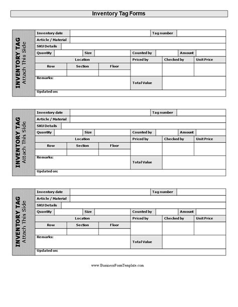 Inventory tag templates - Download this free printable Inventory tag ...