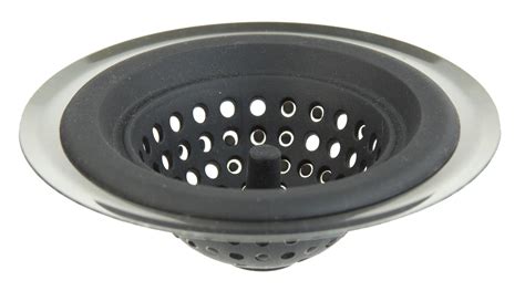 Silicone Sink Strainer with Stainless Steel Rim, Silver - Walmart.com