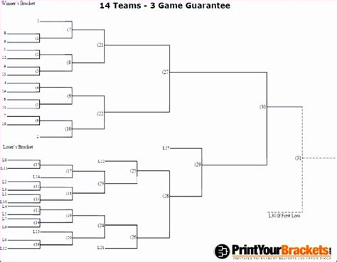 10 Excel Bracket Template - Excel Templates