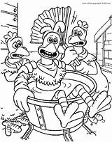 Chicken Run color Page  Coloring Pages For Kids Cartoon Characters sketch template