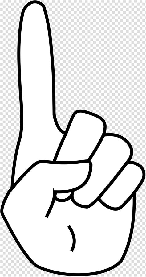 1 Finger Clipart