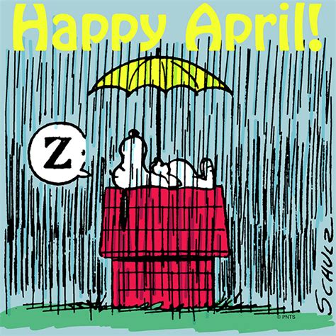 PEANUTS on Twitter: "Happy April!" | Snoopy, Snoopy love, Snoopy comics