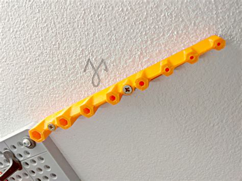 Wall Mount Hex (Allen) Key Rack (10>2mm) by JMAW | Download free STL model | Printables.com