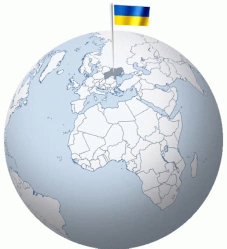 Ukraine Flag GIF - Ukraine Flag Globe - Discover & Share GIFs