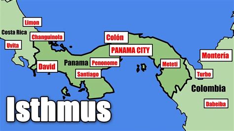 Definition Of Isthmus In Geography