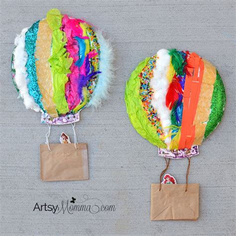 Textured Hot Air Balloon Sensory Craft - Artsy Momma