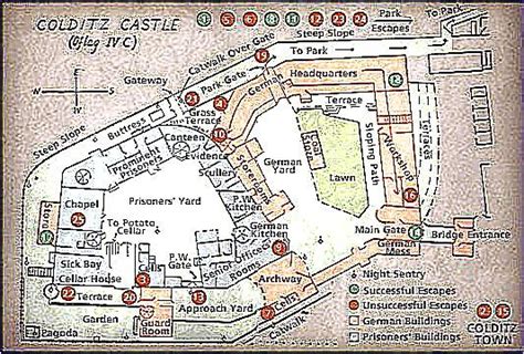 Map of Colditz Castle. It gained international fame as a… | Castle, Castle gate, Chapel