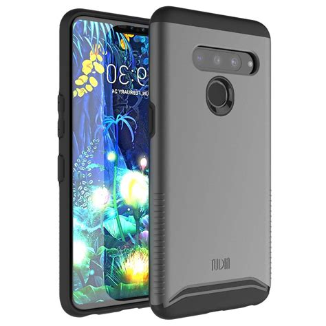 LG V50 ThinQ Case, TUDIA Slim-Fit [Merge] Extreme Protection/Rugged but Slim Dual Layer Case for ...