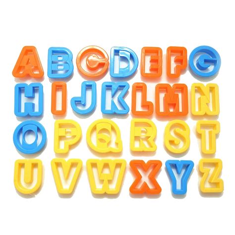 26 Letter Alphabet Plastic Cookie Cutter Set – Horoeka House LTD