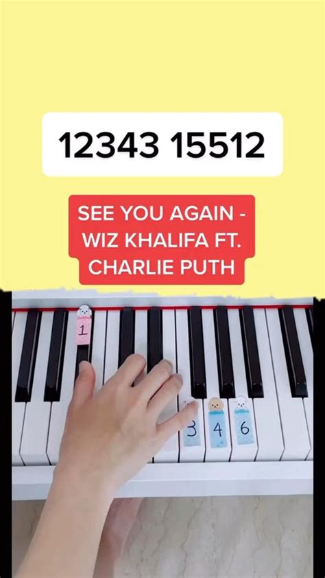 See You Again - Wiz Khalifa ft. Charlie Puth (Piano Tutorial) #easypianotutorial em 2023 | Piano