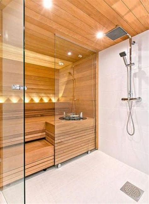 40 Beautiful Sauna Design Ideas For Your Bathroom in 2020 | Sauna design, Bathrooms remodel, Sauna