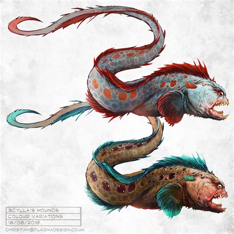 ArtStation - Fish creature designs, Christian Johnson (With images ...