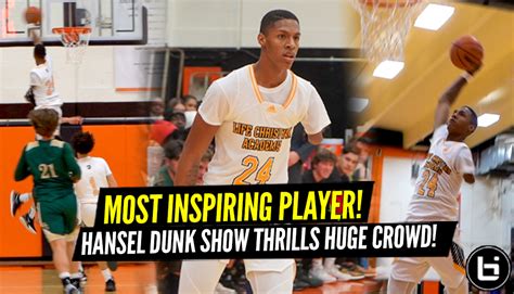 INSPIRING UNBELIEVABLE Hansel Emmanuel Dunk Show SHUTS DOWN Packed Gym ...