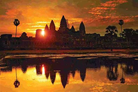 Cambodia Angkor Wat sunset