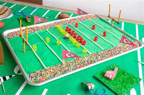 How to Make a Sheet Pan Football Stadium Cake | ehow.com | Football ...