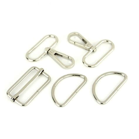 Basic Bag Making Hardware Kit 1.5" Nickel Purse Supplies