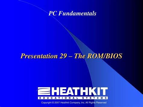 PPT - Presentation 29 – The ROM/BIOS PowerPoint Presentation, free download - ID:4757723