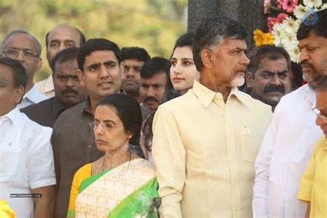 Chandrababu Naidu Family at NTR Ghat - Photo 1 of 90