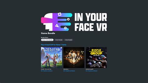 Humble In Your Face VR Bundle packs 7 games - Game Freaks 365