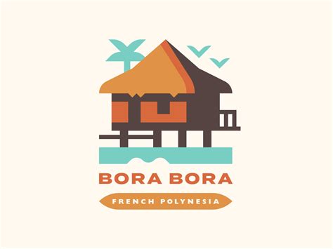 Bora Bora by Alex Pasquarella #dribbble #design #illustration #vector #dribbblers Business Logo ...