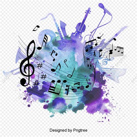 Símbolo De Música Pintada à Mão Bonito Dos Desenhos Animados PNG , Clipart De Música, Música ...