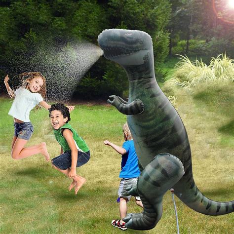 Summer Outdoor PVC Inflatable Backyard Jumbo Dinosaur Splash Water Sprinkler Game Toys - China ...