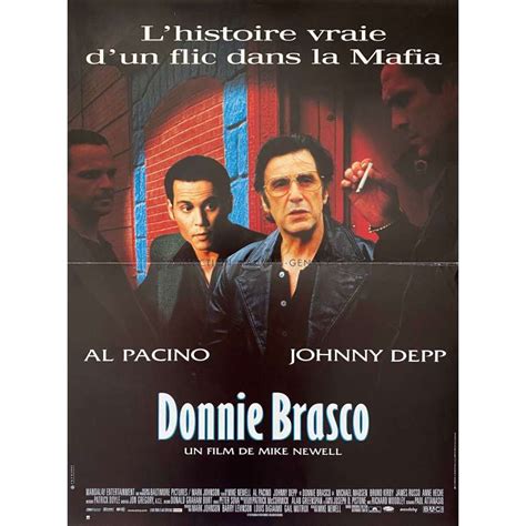 DONNIE BRASCO French Movie Poster - 15x21 in. - 1997