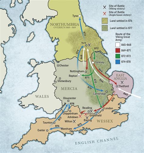 Map Of England During The Viking Age - United States Map